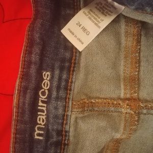 Distressed Maurices jeans